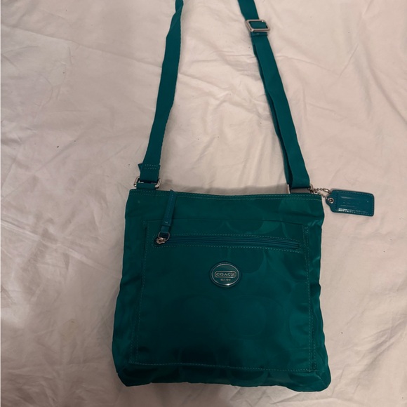 Coach Teal Crossbody Bag - Picture 4 of 12